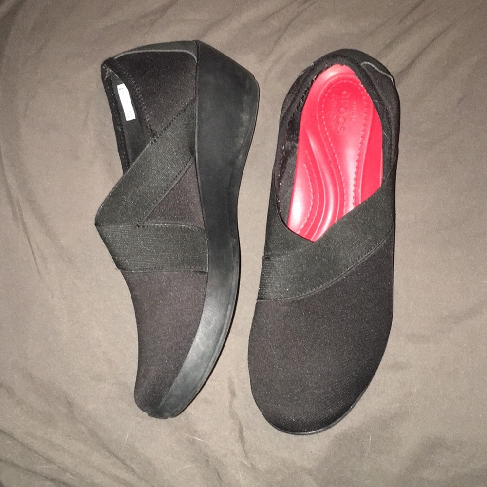 Crocs Busy Day Wedge Sz 9W